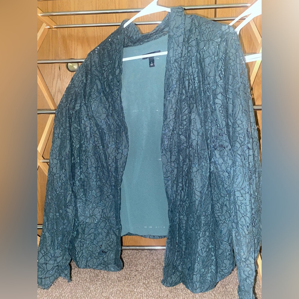 TORRID Forest Green Lace Blazer